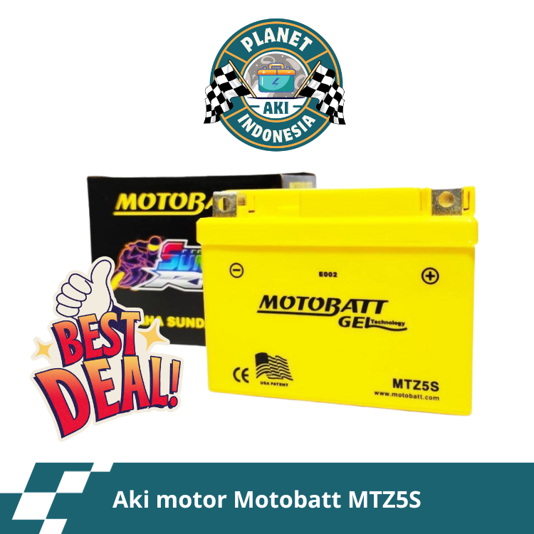 BEST SELLER aki motor honda supra x125 helm in motobatt mtz5s aki kering aki gel