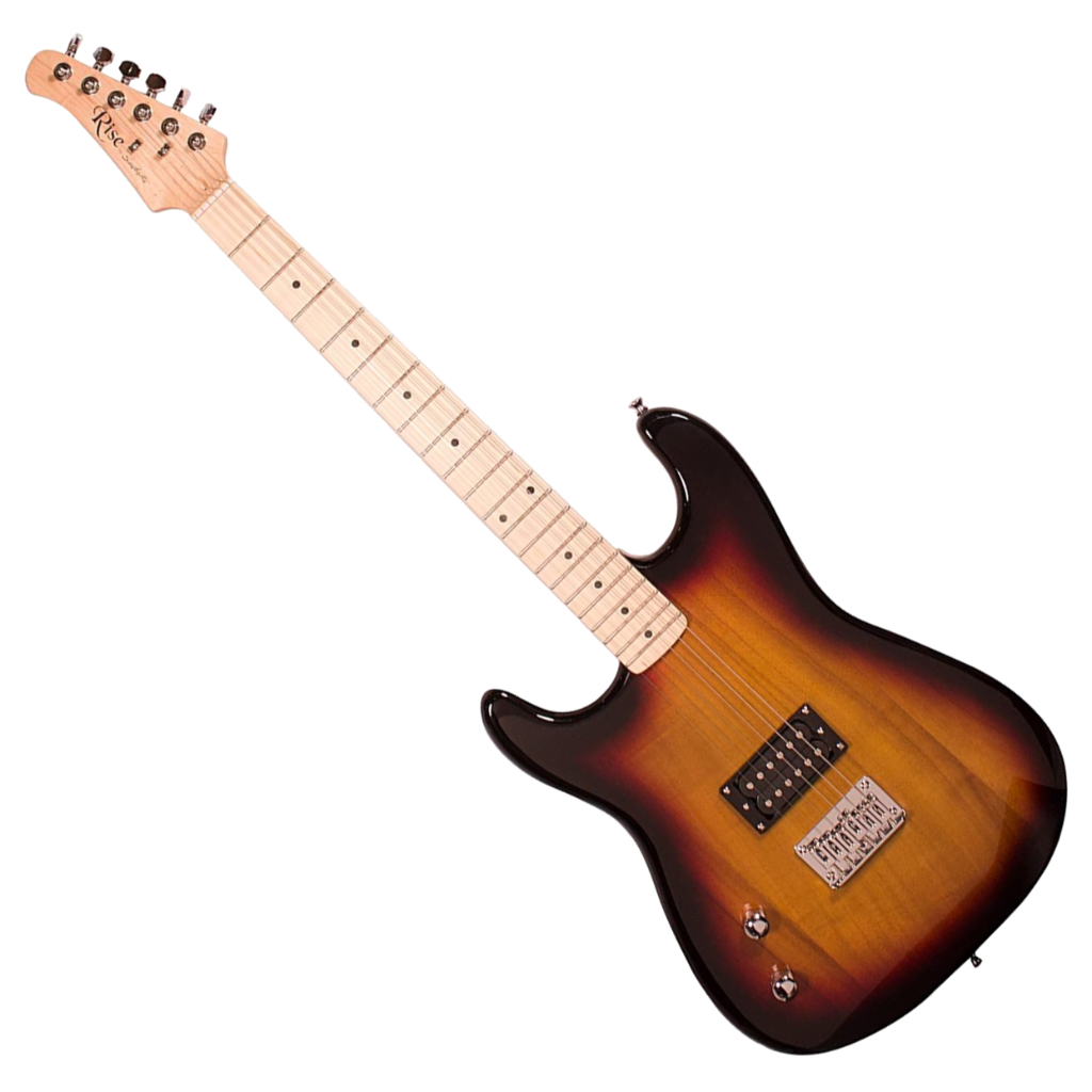 Gitar Elektrik Rise By Sawtooth ST Left-Hand Sunburst Pack
