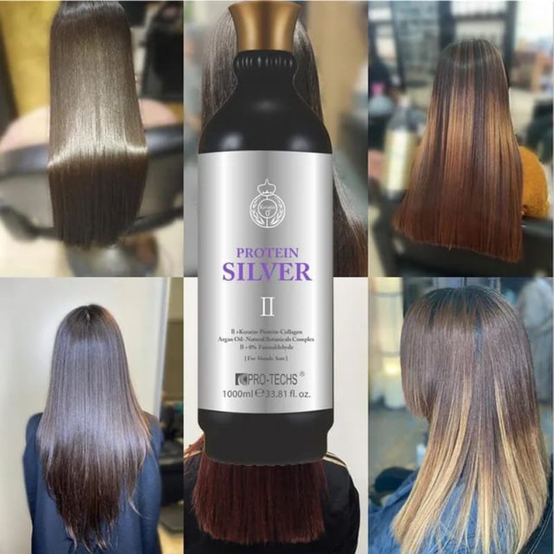 Hair treatment Keratin silver 1000 ml protein silver Keratin salon