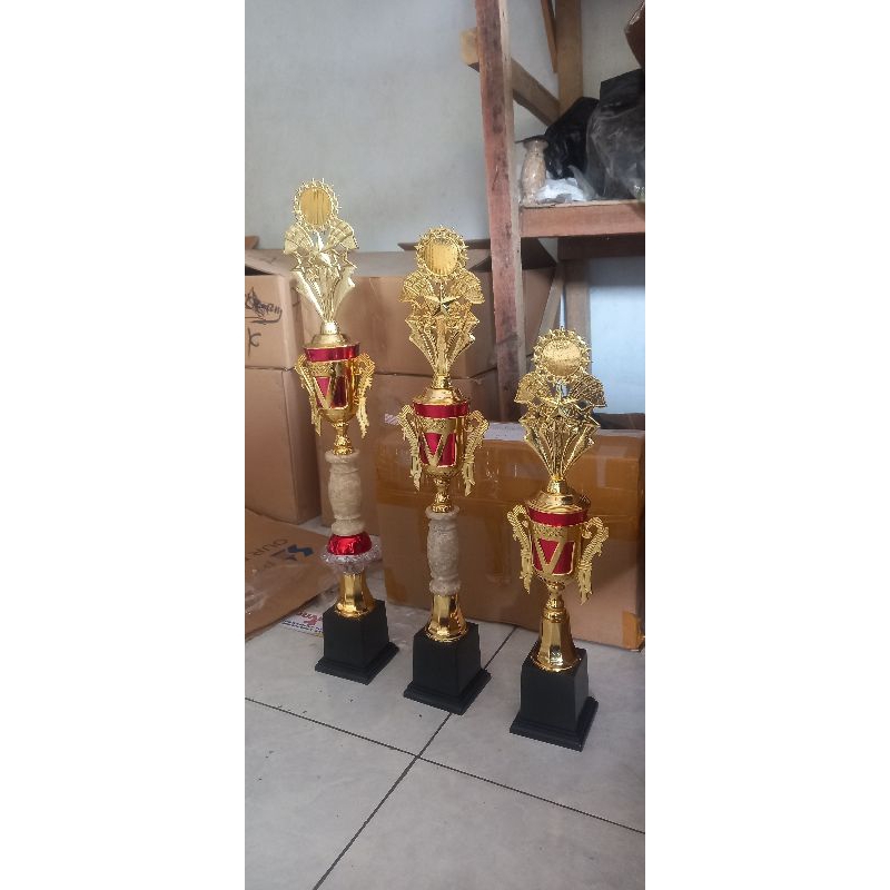 piala trophy marmer 1 set juara 123 kaki 1
