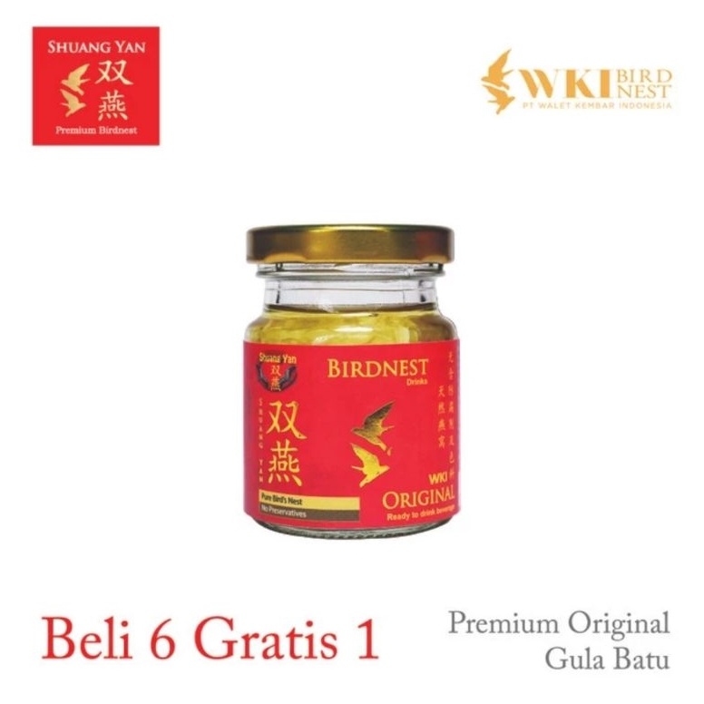 

FREE ONGKIR SHUANG YAN Minuman Sarang Burung Walet Rasa Original Pandan 7 ml Promo Beli 6 Gratis 1