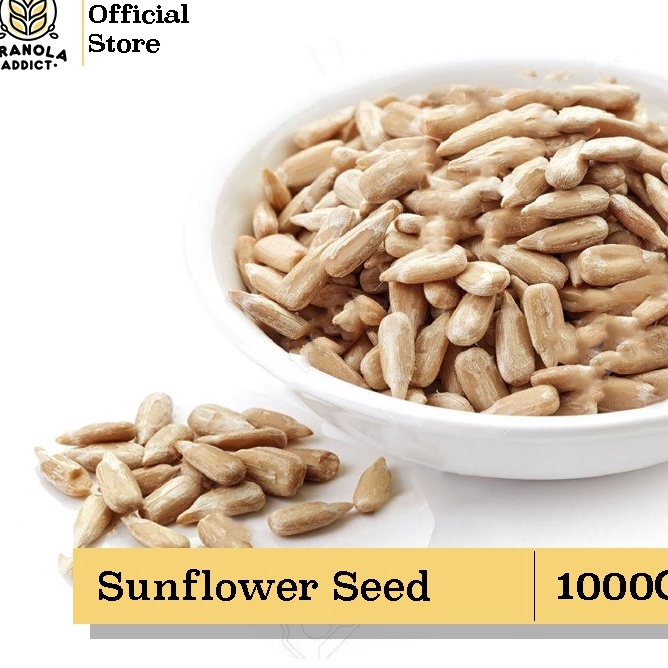 

ORIGINAL Granola Addict Sunflower Seed Kuaci Kupas 1KG Raw Mentah