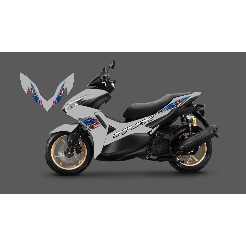 striping sticker aerox new connected 155 motif livery diesel transparan custame