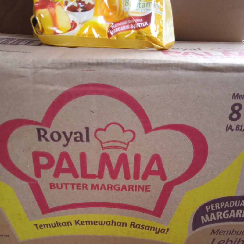 

mentega butter mix margarin royal palmia 1 karton 60x200g sachet