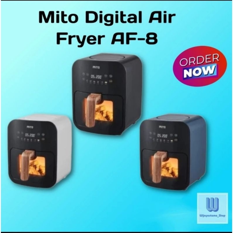MiTO Digital Air Fryer AF8  Low Watt  Series Garansi Resmi