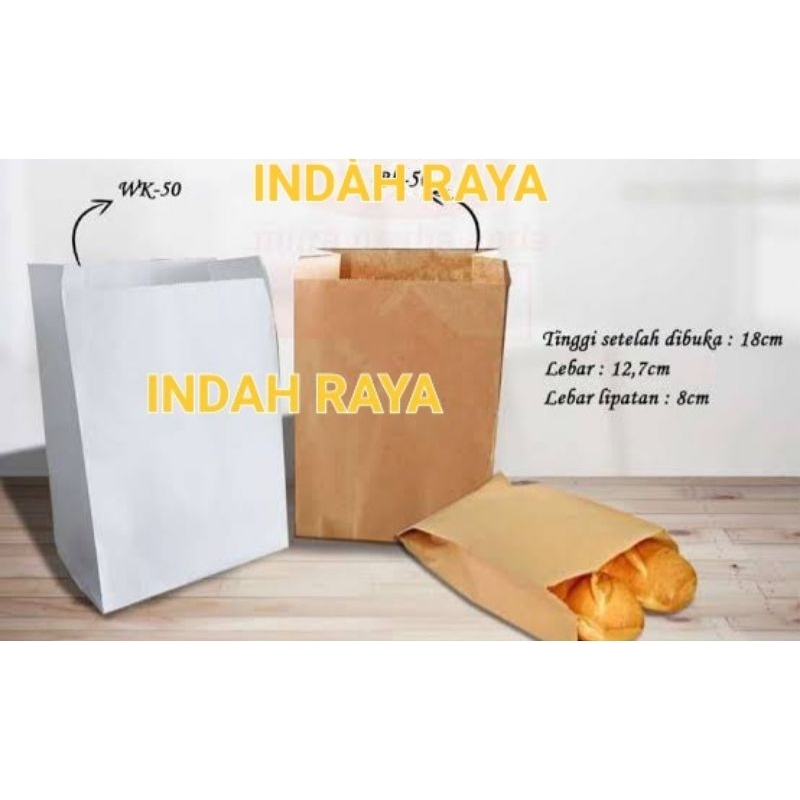

PAPER BAG WHITE & KRAFT 12,7cm 100pcs
