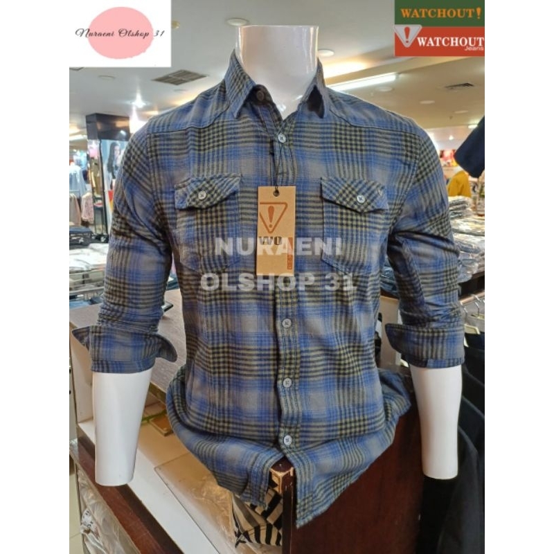 WATCHOUT KEMEJA PRIA LENGAN PANJANG TERBARU