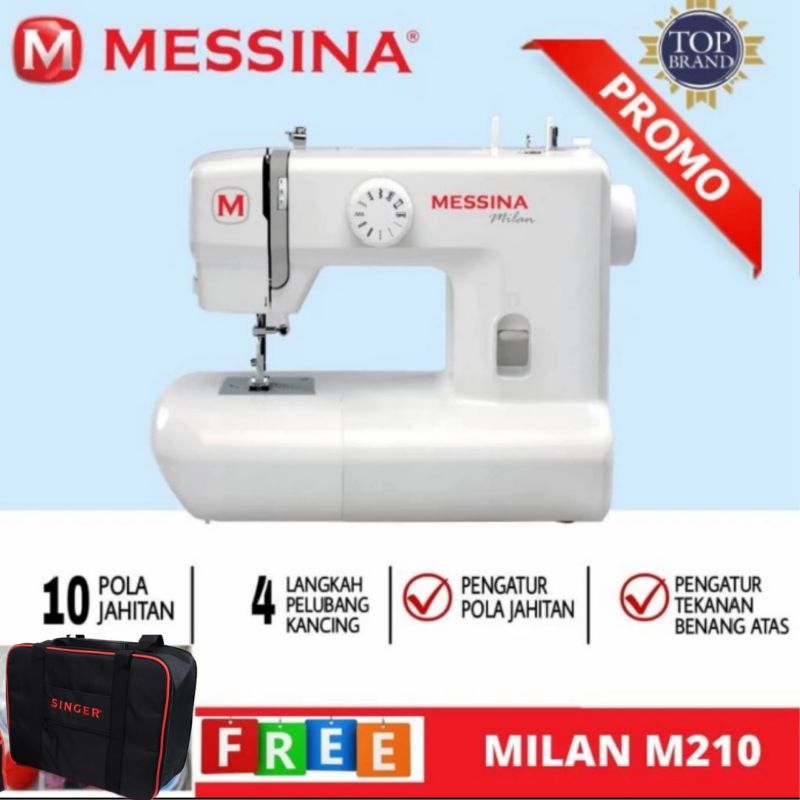 Mesin Jahit Messina Milan 210