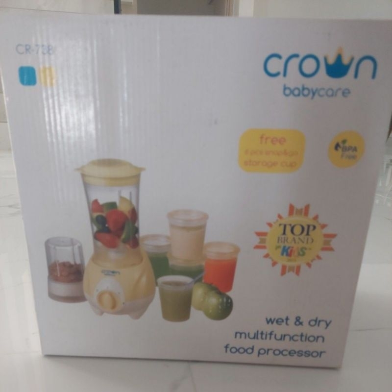 Crown Babycare CR738 Food Processor Basah & Kering