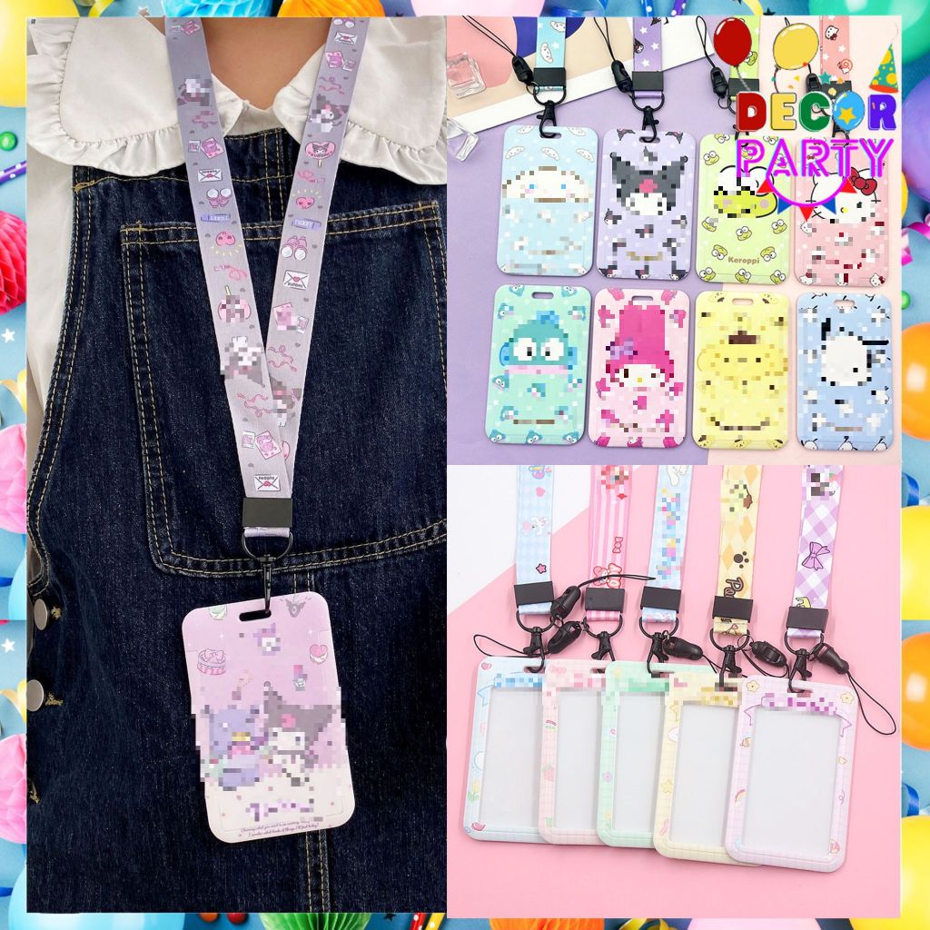 

DP Name Tag Gantungan Kartu Karakter Kartun Lanyart Card Holder Id Card Lanyard Akses MRT Busway E-Money Flazz BRIzi Card Holder Motif Kartun