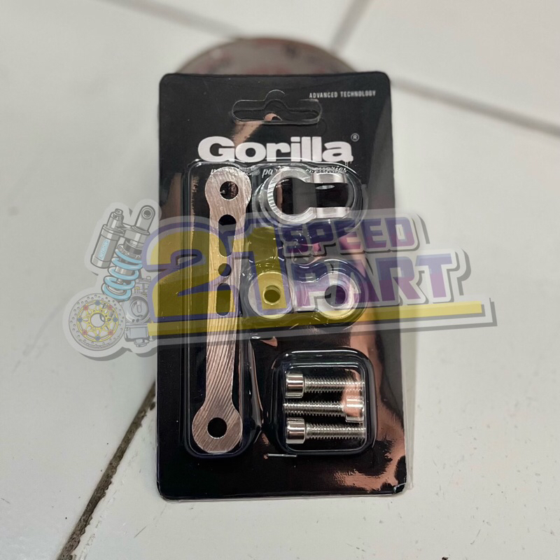 Breket Klem Selang Rem Depan Ninja RR Universal | Dudukan Selang Rem Depan CNC GORILA