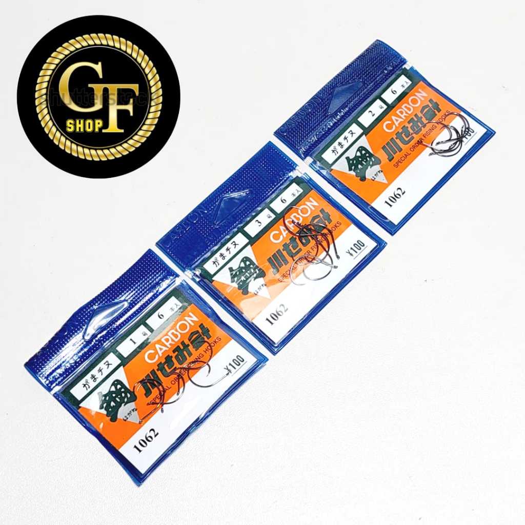 MATA KAIL UDANG CARBON KAWA SEMI HOOKS TIPE: 1062 / SIZE: 1-2-3