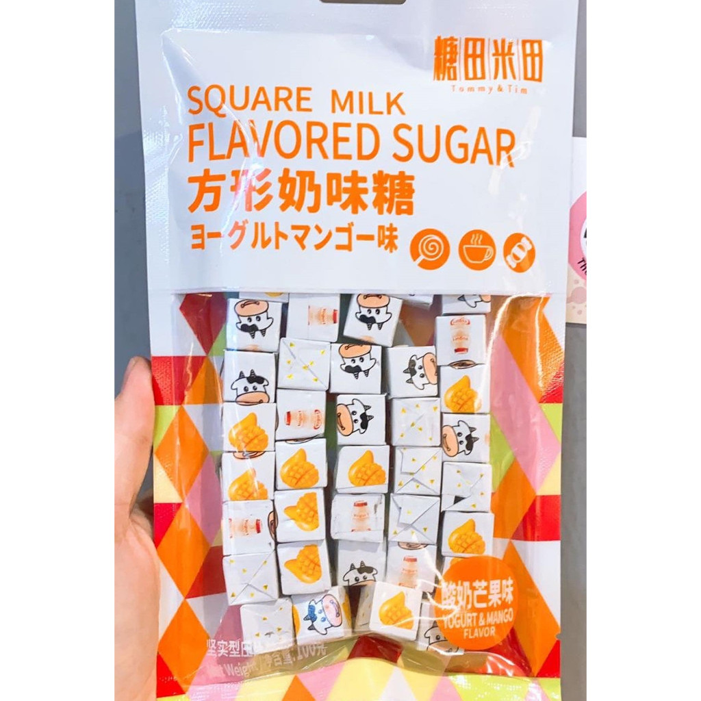 

Square Milk candy Yogurt & Mango flavor Strawberry