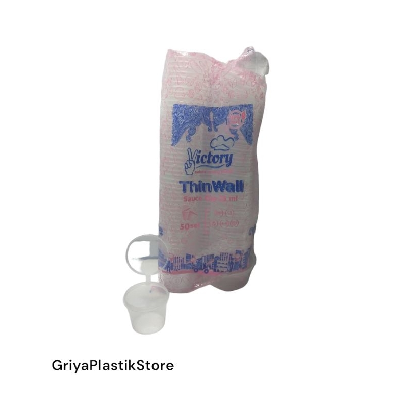 THINWALL CUP SAMBAL 25ml 100ml Merk VICTORY|| Thinwall cup victory