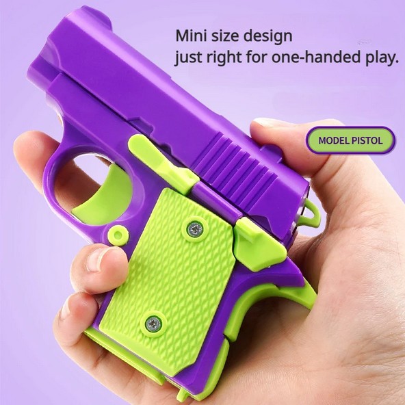 Mainan Fidget Pistol M1911 Mainan Anak-anak Mini 3D gravitasi