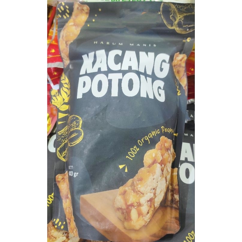 

Harum manis kacang potong kemasan 400gr cemilan imlek