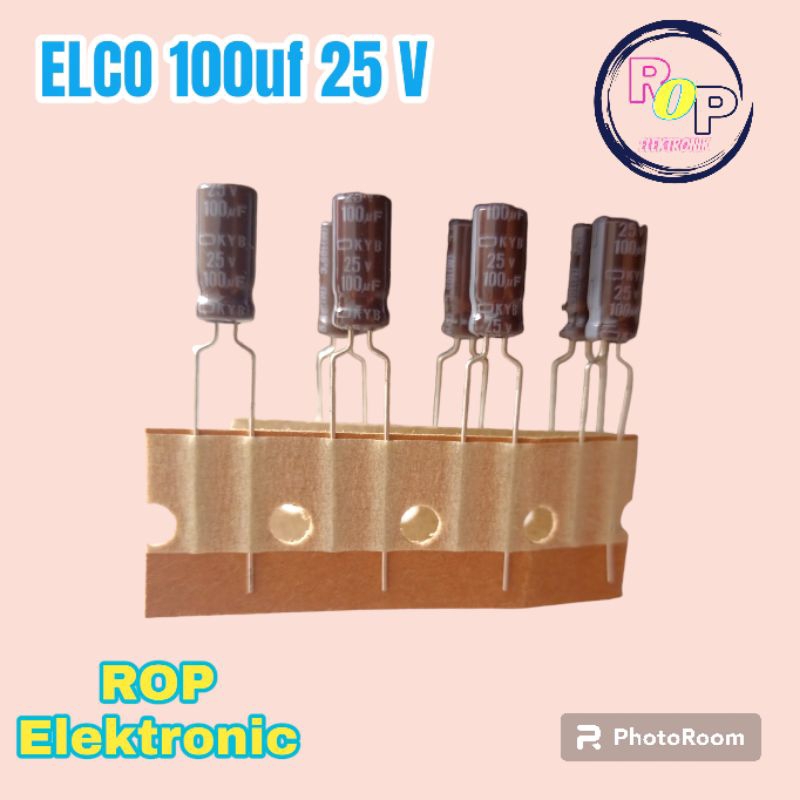 Elco 100uf 25v