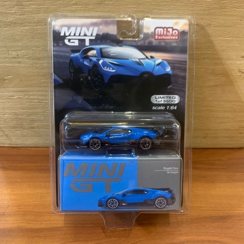 MINIGT 601 BUGATTI DIVO BLU BUGATTI BLISTER MINI GT