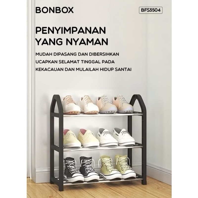 Rak Sepatu 3 Susun Mini Rak Sepatu Mini Rak Sepatu Stainless Steel