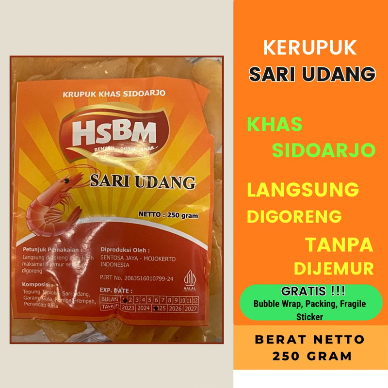 

HSBM Kerupuk Sari Udang 250 gram