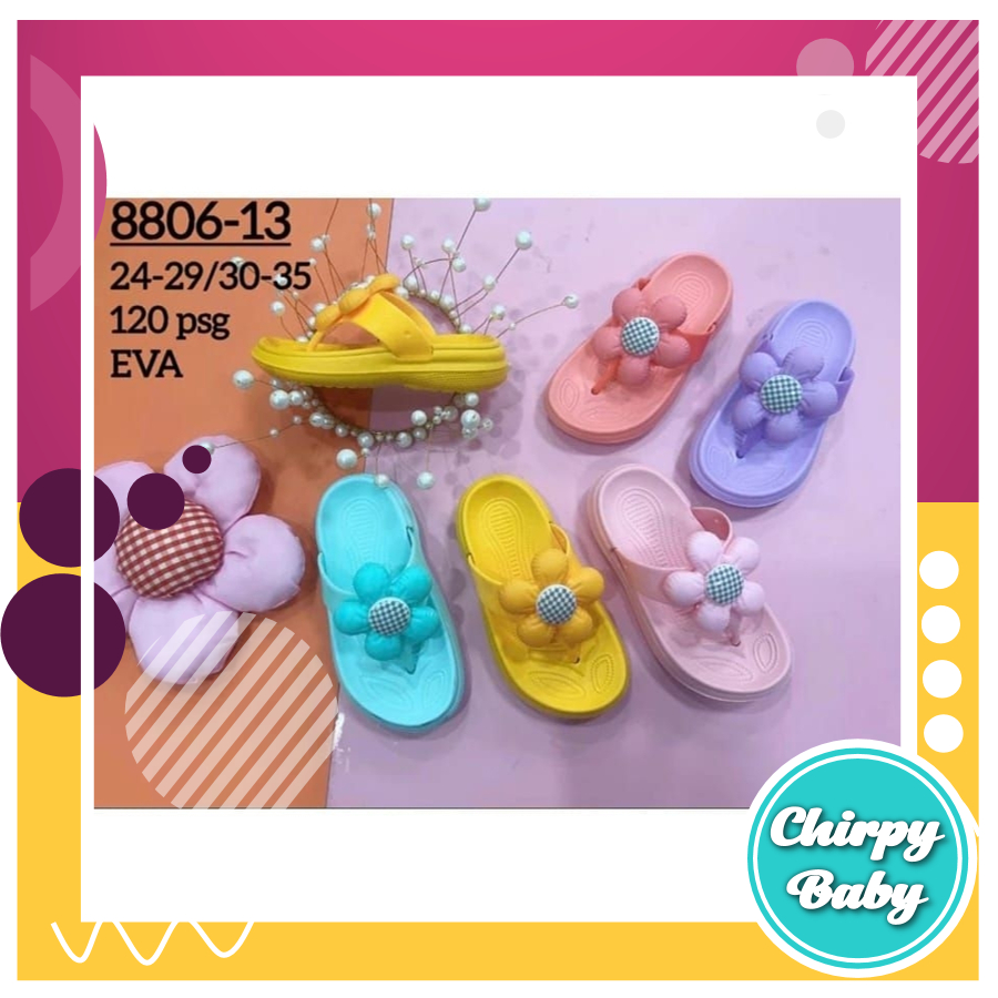 Sendal Jepit Sandal Jepit Anak Morego Motif Bunga