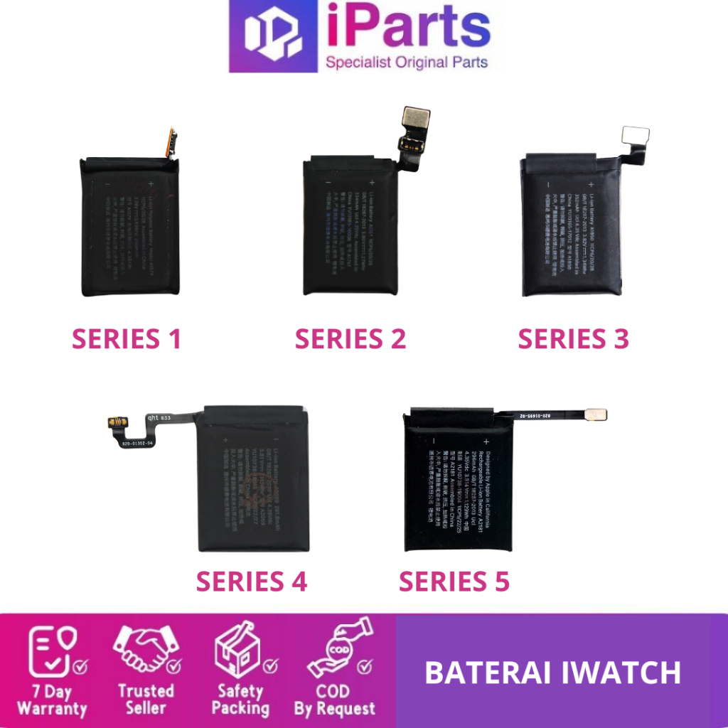 Baterai iWatch Seri 1 2 3 4 5 6 7 Jam Tangan Smartwatch Series