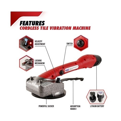 Mesin Perata Keramik Cordless Suction Cup