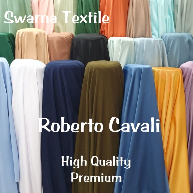 PROMO ALE Kain Roberto Cavalii  bahan furing  satin Roberto Cavalii
