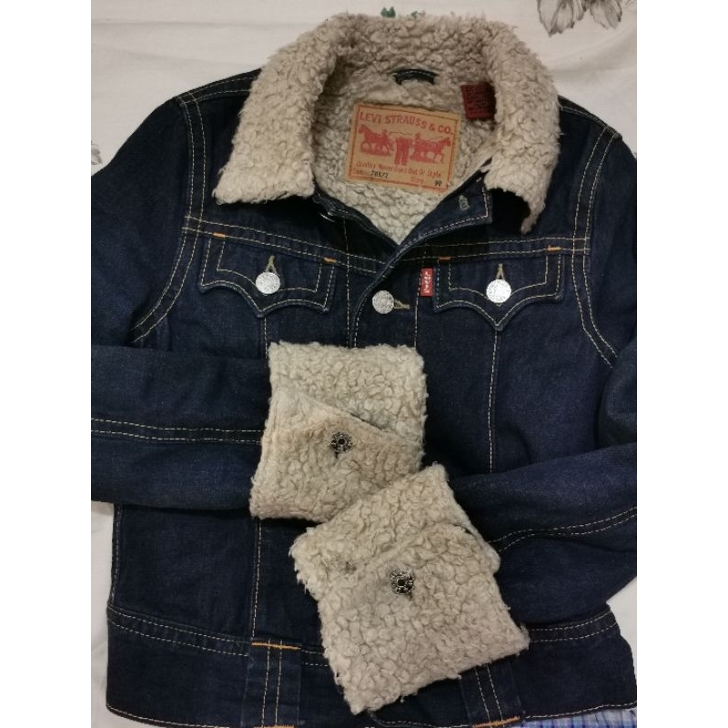 Jaket Denim Trucker Levis Iconic Type1 Sherpa Wool super rare