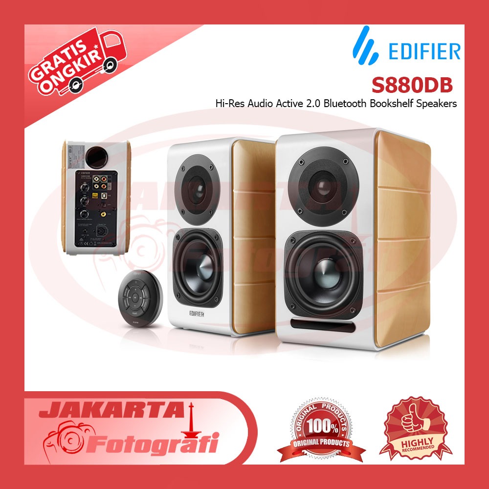 Edifier S880DB Hi-Res Audio Active 2.0 Bluetooth Bookshelf Speakers