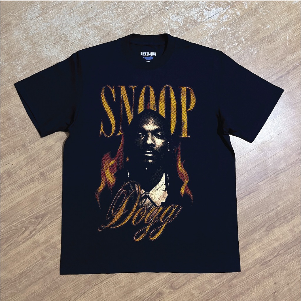 Snoop Dogg Fire Tshirt Heavyweight Cotton Combed 16s Kaos Vintage Bootleg