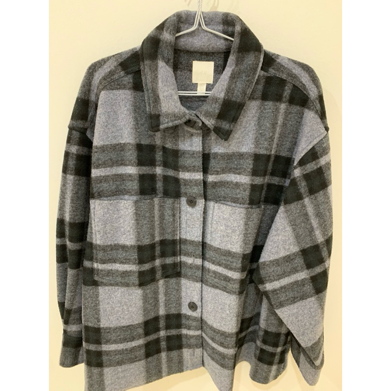 H&M wool shirt jacket coat (like mango, zara) size XL