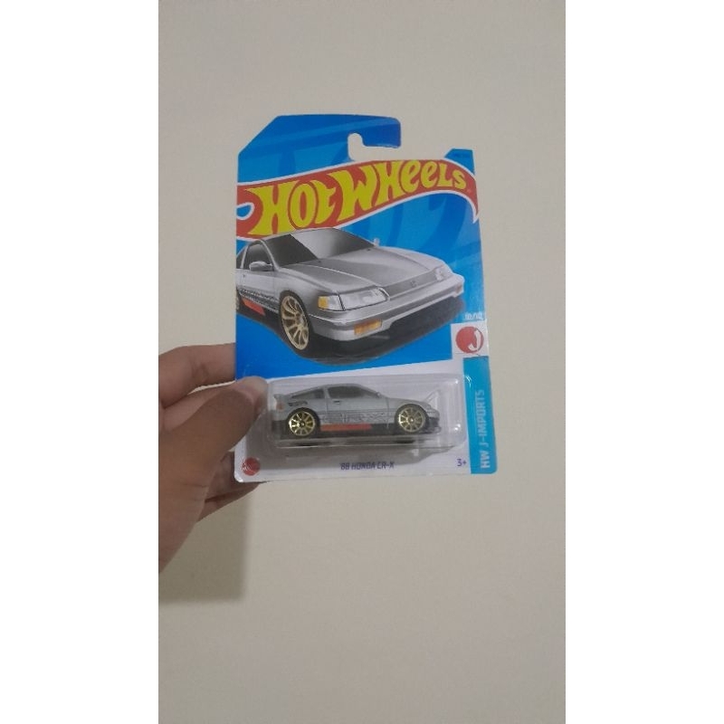 Hotwheels 88 honda crx abu-abu