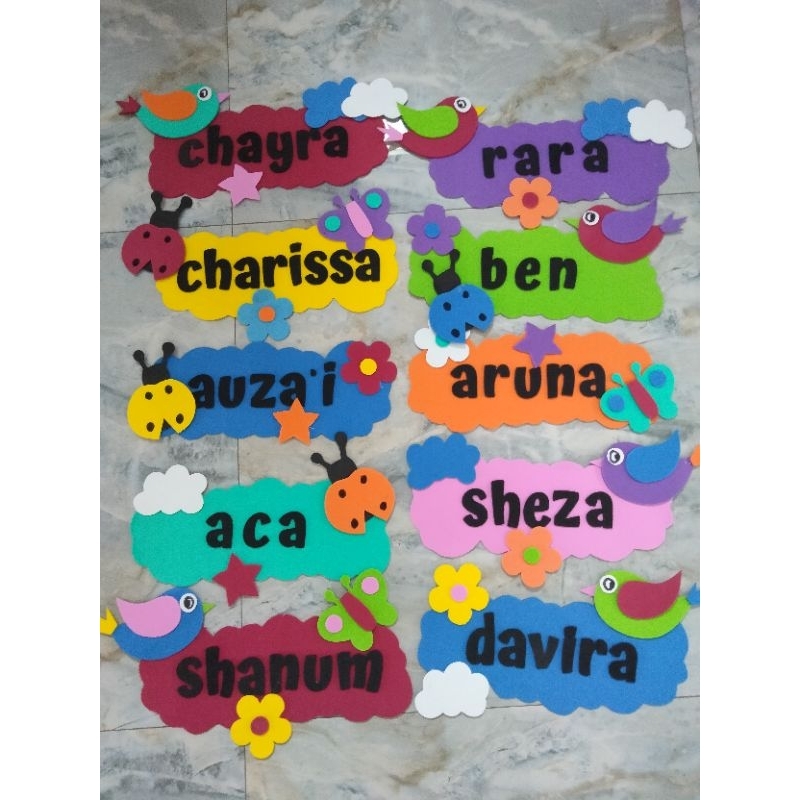HIASAN LOKER TAS//NAMA ANAK PAUD TK