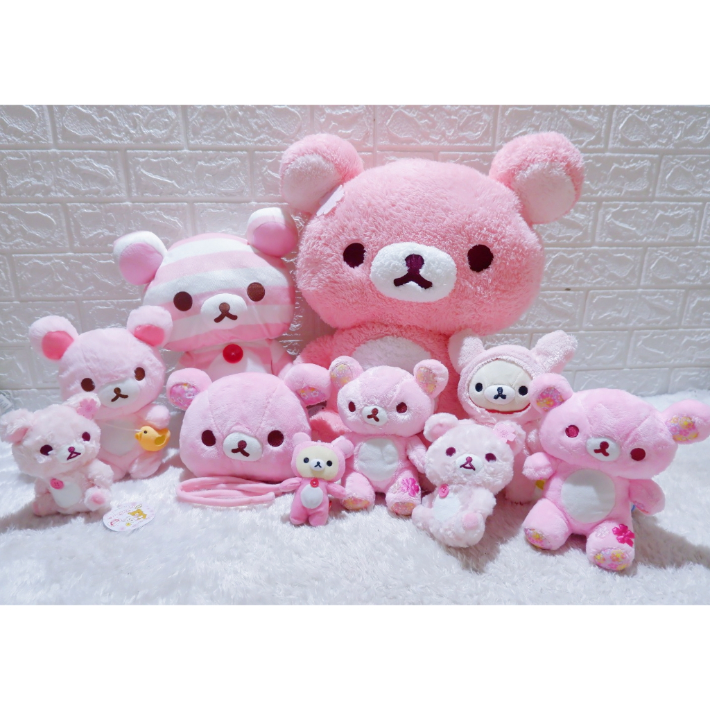 Boneka Rilakuma Rilla Rillakuma Rilakkuma Pink Sakura Original