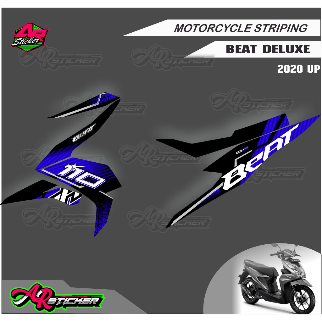 striping beat deluxe 110 / striping beat deluxe / striping beat street 2023 variasi / stiker beat de