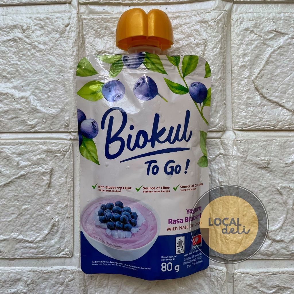 

Biokul Yoghurt To Go Blueberry 80gr / Yogurt Biokul To go 80gr Rasa Blueberry