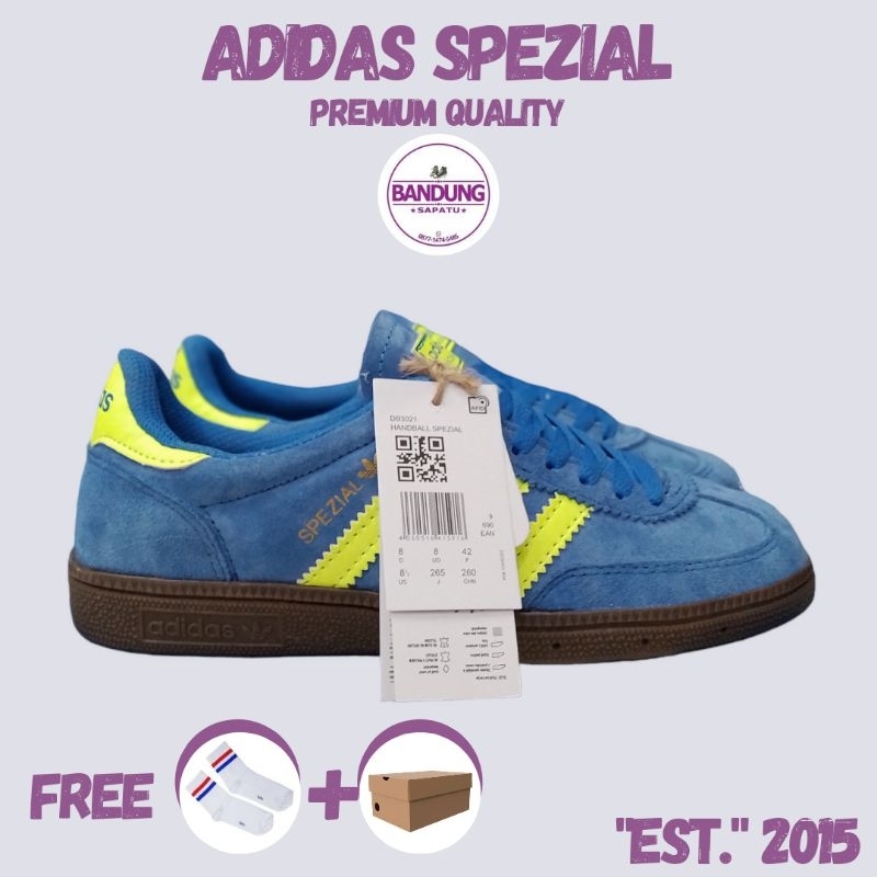 Adidas Spezial Handball Og Biru List Merah Size 39 - 43 | Sepatu Casual Adidas Kekinian Cewek & Cowo