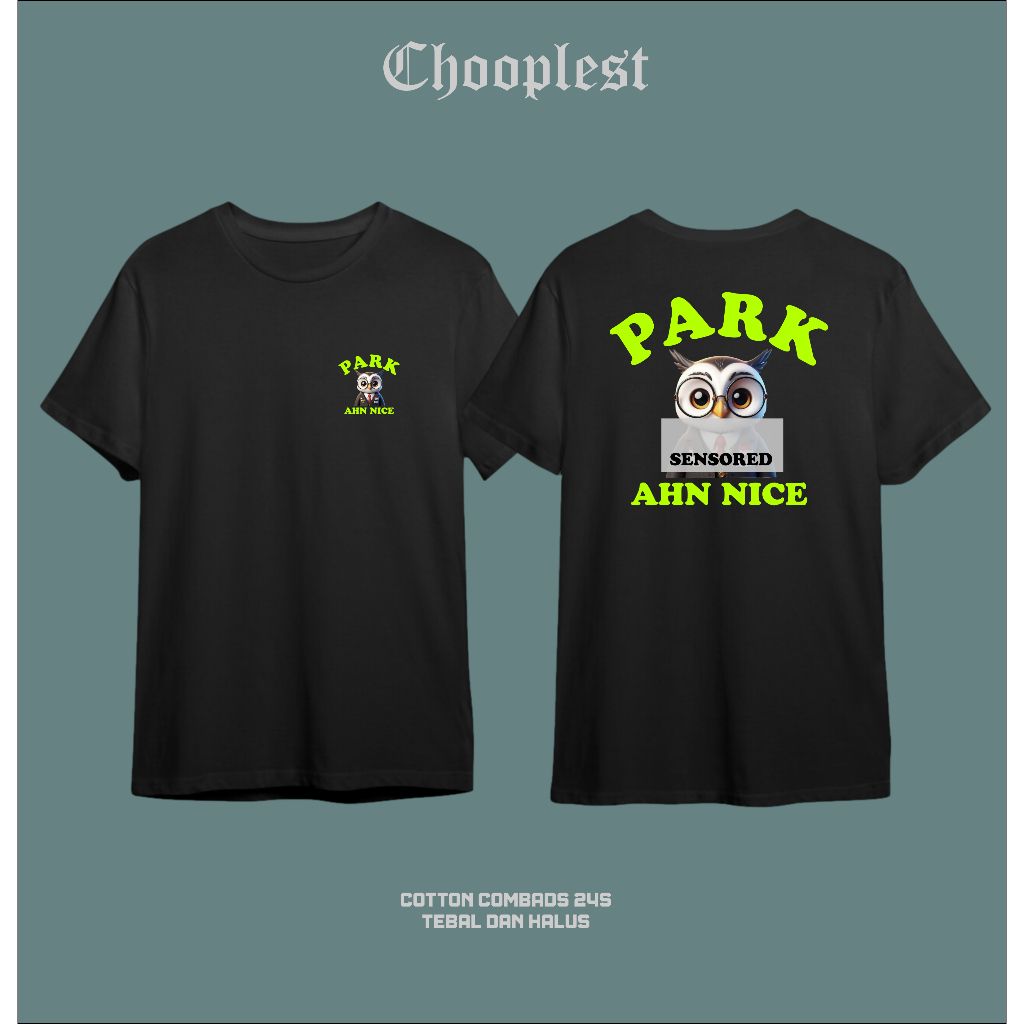 Kaos Park Ahn Nice pendukung Anis baswedan