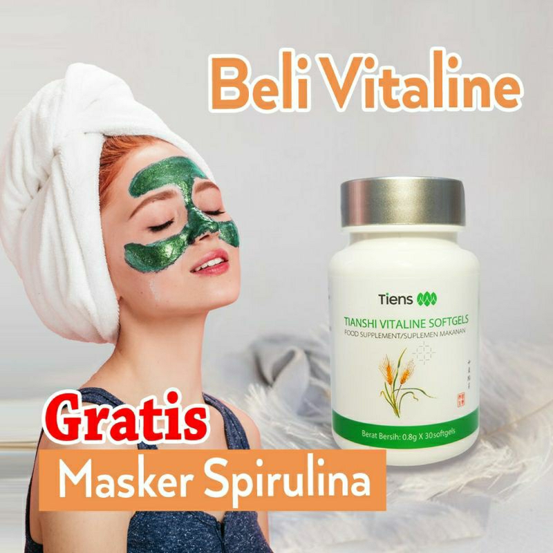 VITALINE SOFTGELS KAPSUL PENCERAH WAJAH DAN PEMUTIH BADAN