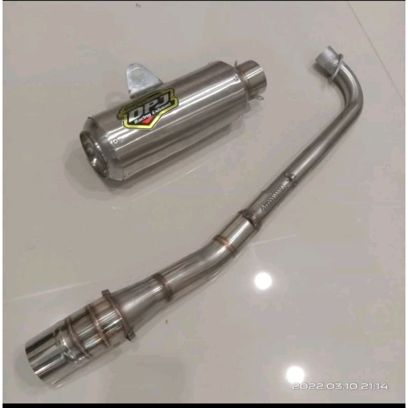 KNALPOT DPJ DRAG KARISMA SUPRA 125 BLADE ABSOLUT REVO KNALPOT DPJ DRAG KNALPOT RACING DPJ SUPRA 125 