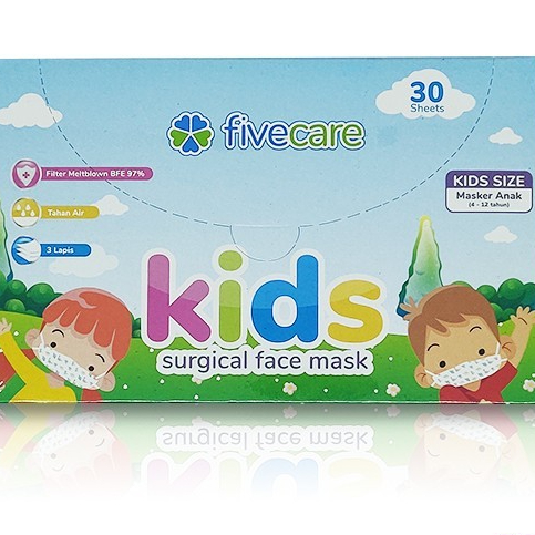 MASKER MEDIS ANAK FIVECARE KIDS 3 PLY