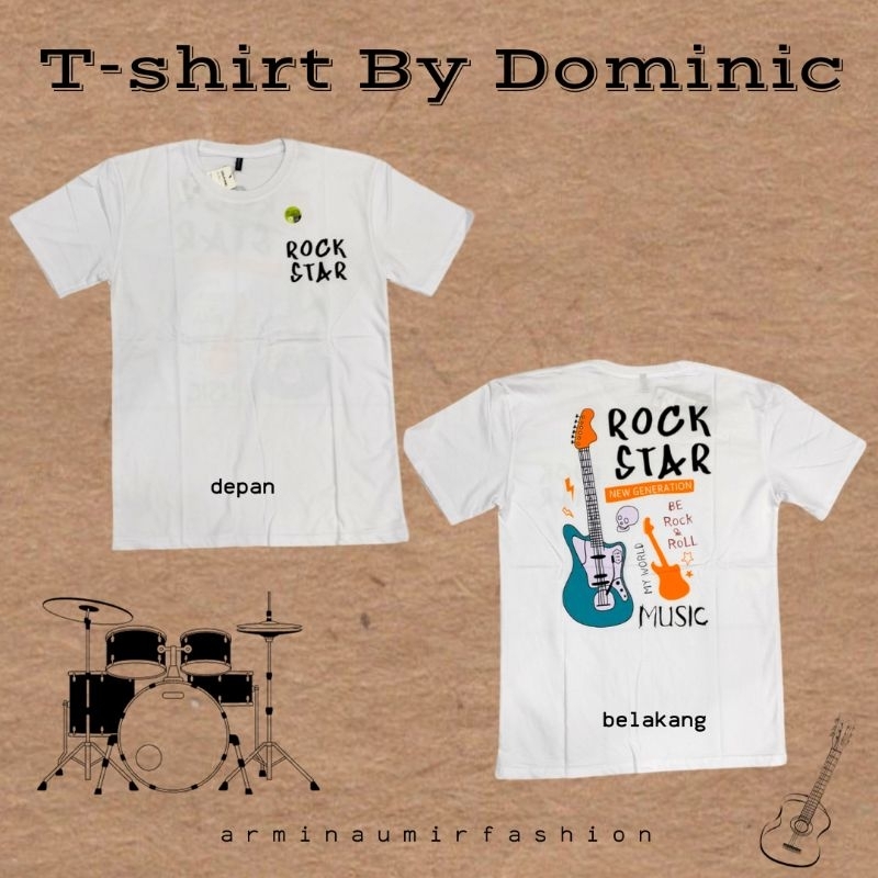 Kaos putih By dominic