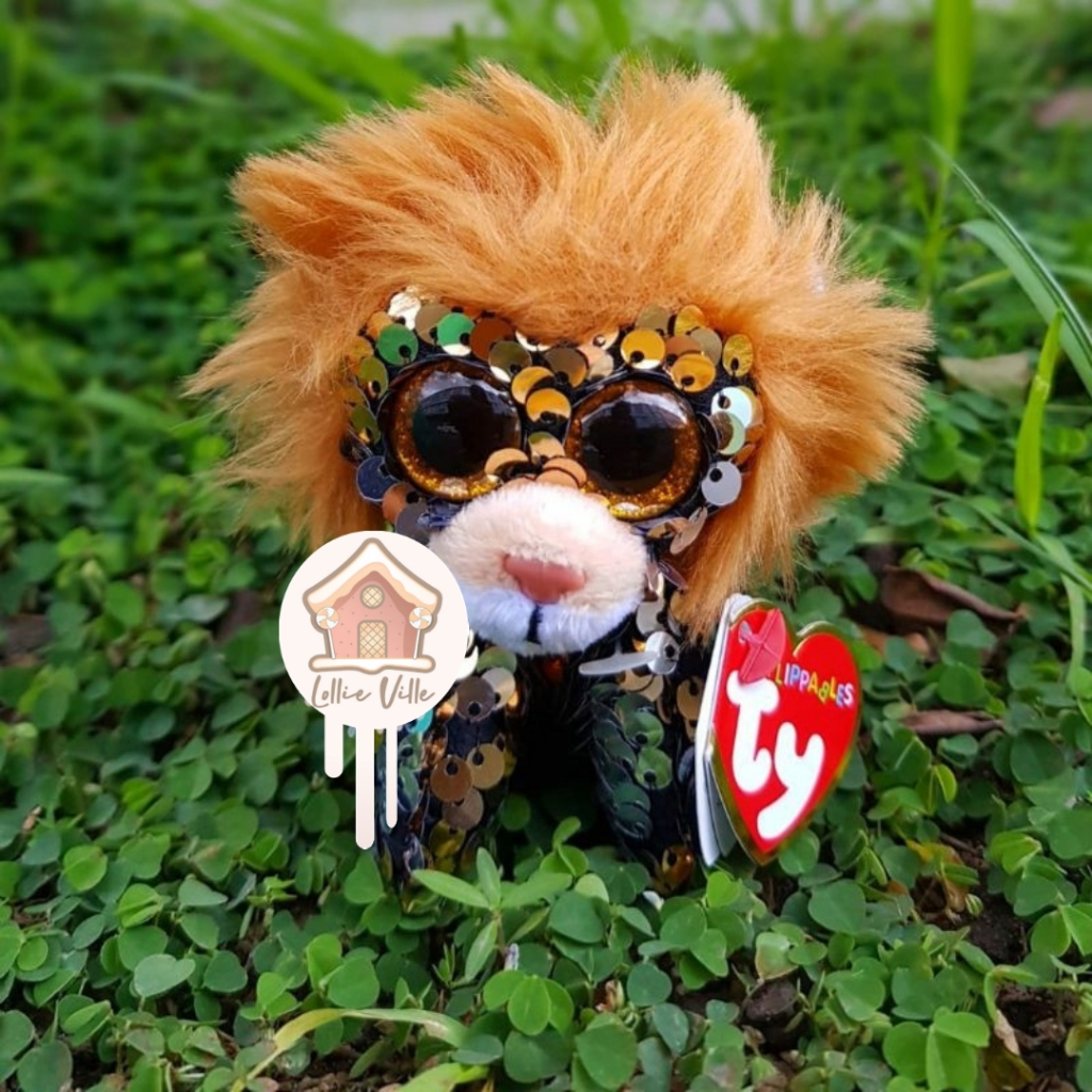 Ty Beanie Boos - Lion Flip Sequin Keychain