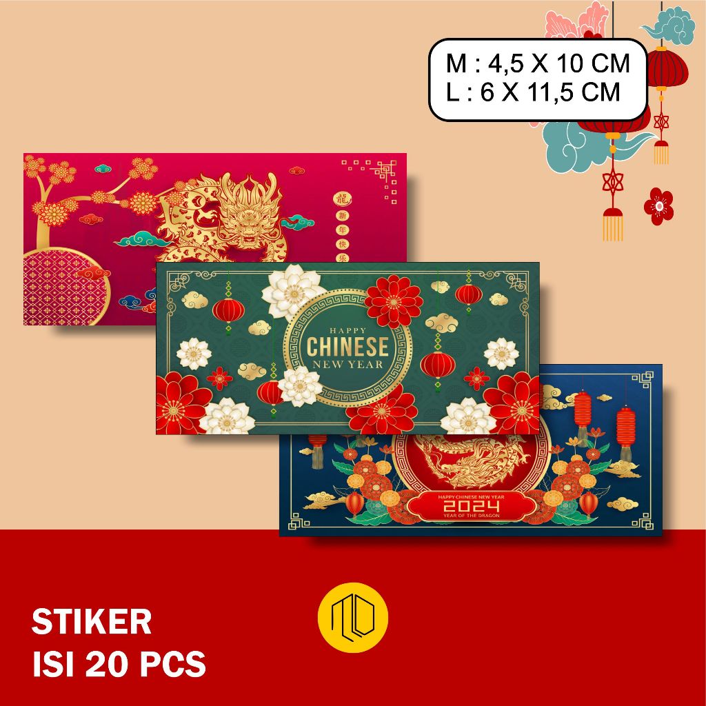 

[20pcs] Sticker Label Imlek CNY stiker Chinese New Year Toples Kue kering 1 / STICKER IMLEK TOPLES KUE KERING / stiker label Imlek segel box stiker label kemasan segel Hampers stiker imlek / Stiker Toples Imlek CNY Tahun Naga Stiker Label Chinese New Year
