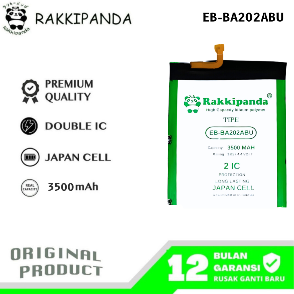 RakkiPanda - EB-BA202ABU Samsung A20E Batre Batrai Baterai