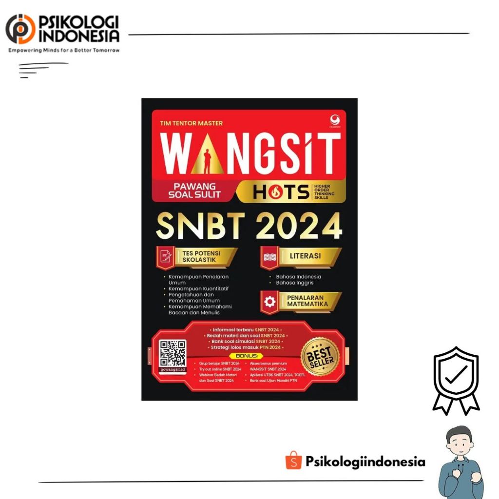 Buku Persiapan SNBT 2024 - WANGSIT (Pawang Soal Sulit) HOTS SNBT 2024