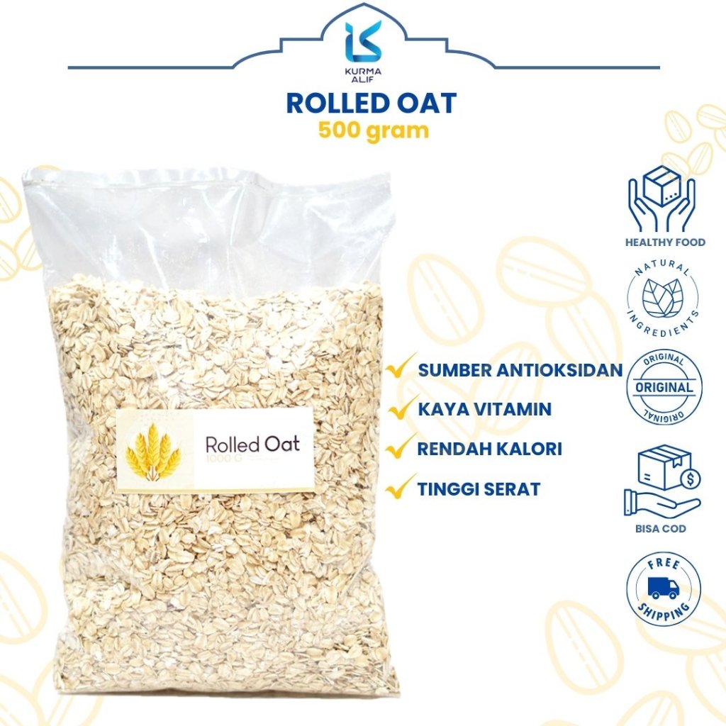 

Reguler Rolled Oat 500 gr Menu Sarapan Sehat