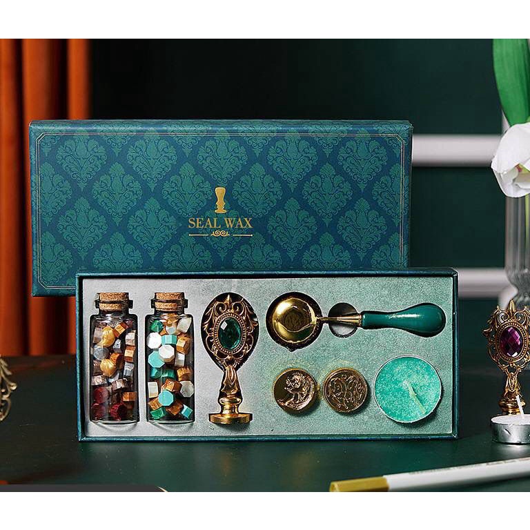 

ART W95H Retro Seal Wax Beads Set Stempel Sealing Lilin Segel Wax Stempel Undangan