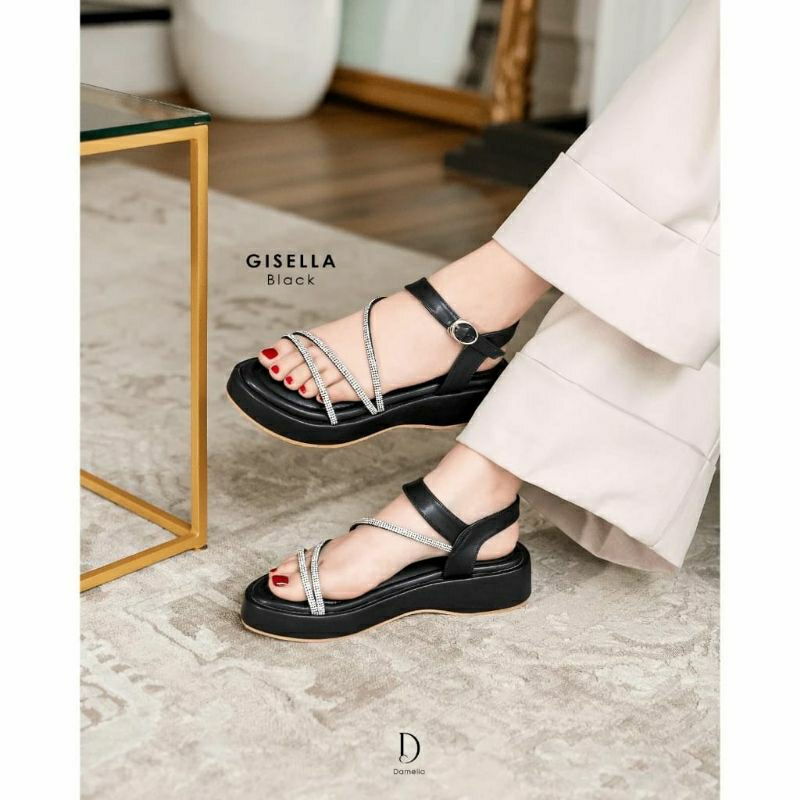 Damelia Melstore Jkt Sandal Wanita GISELLA by Melstore.Jkt Official Store /  Sepatu Sandal Wanita